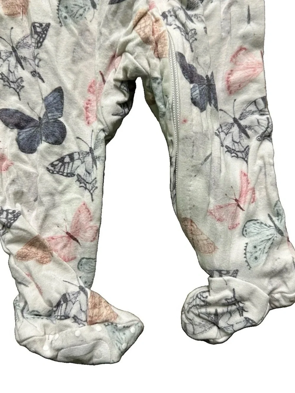 Baby Girl Caden Lane Footie Pajamas Butterflies Size Newborn